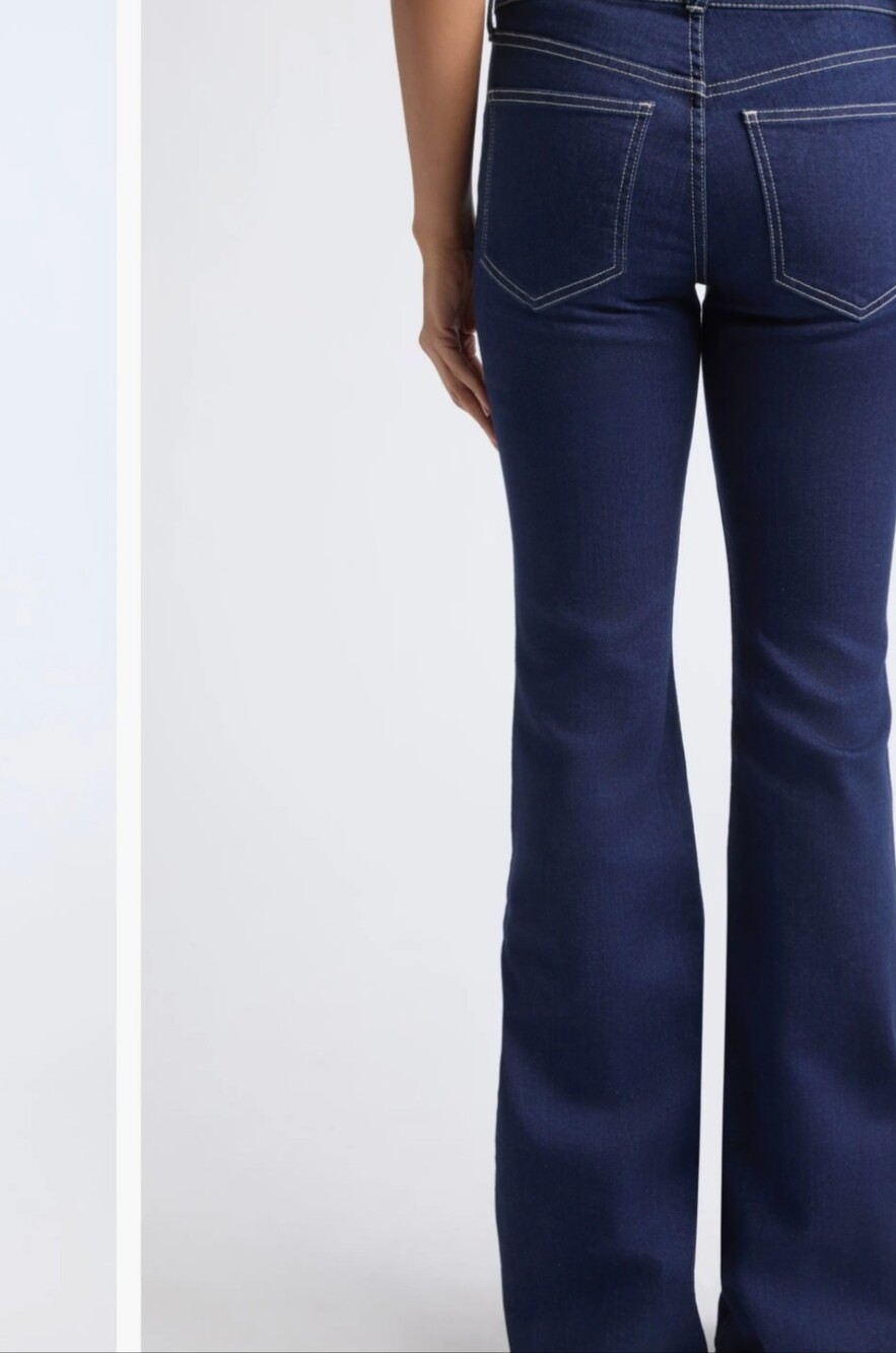 Everly Dark Blue Flare Jeans